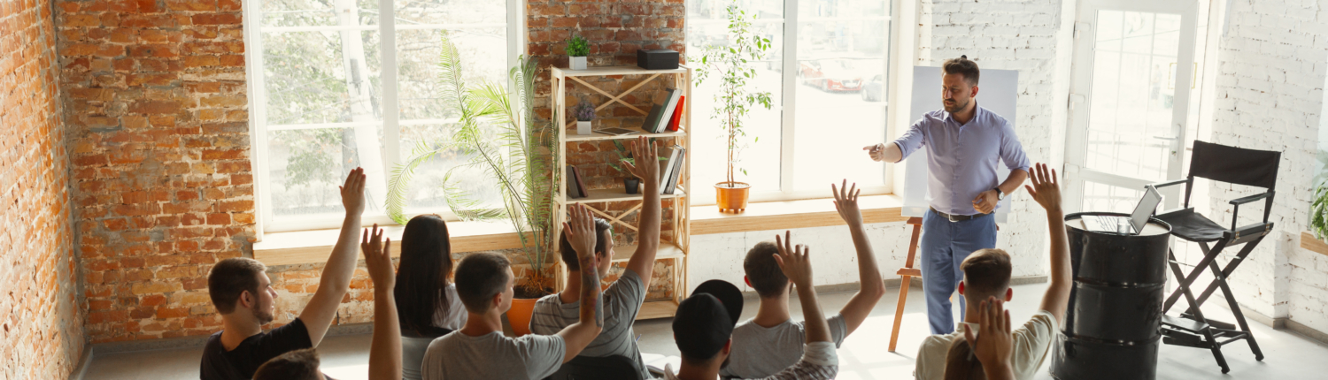 Instructor teaching study group